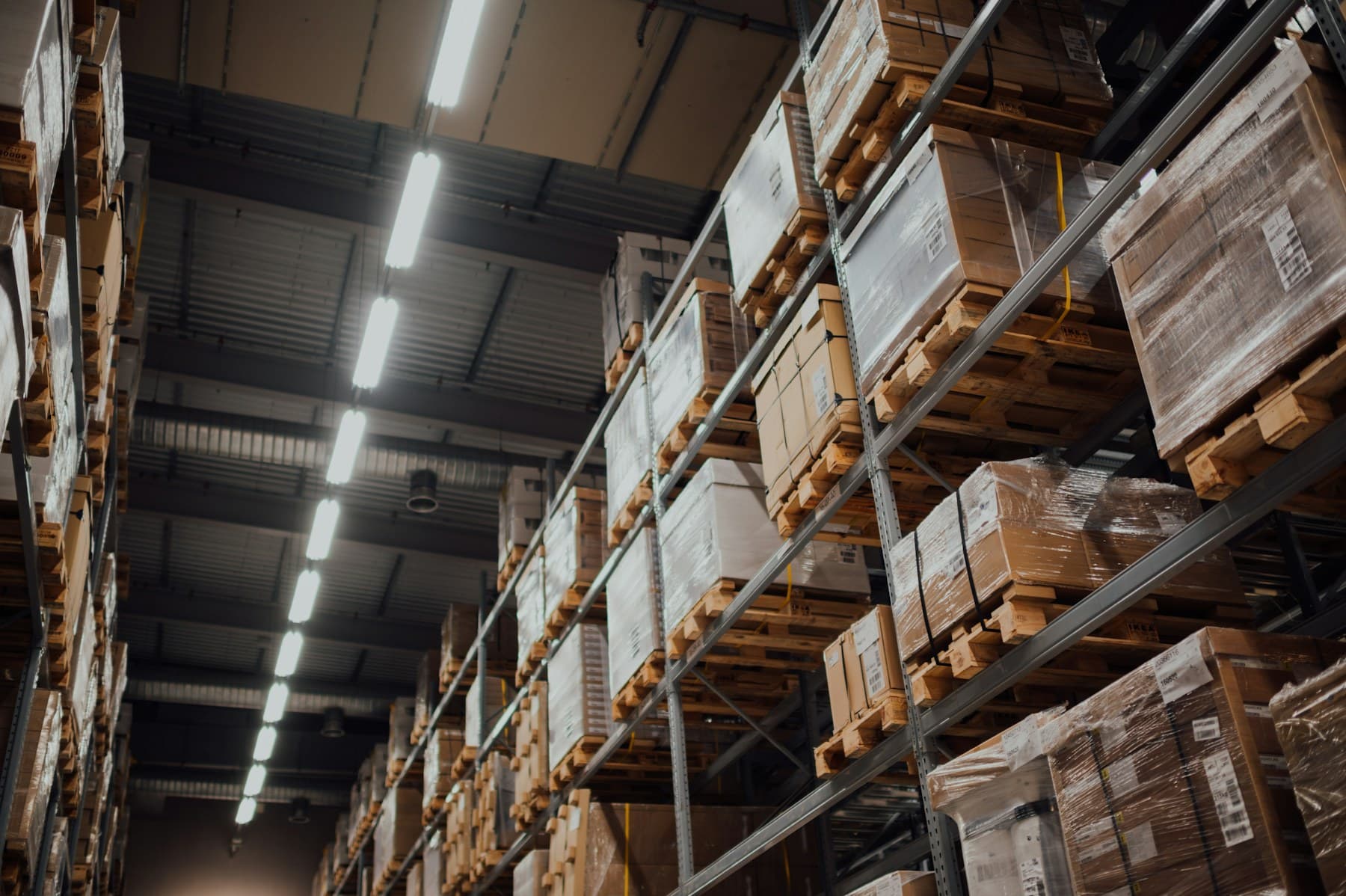 Warehouse logistics scene